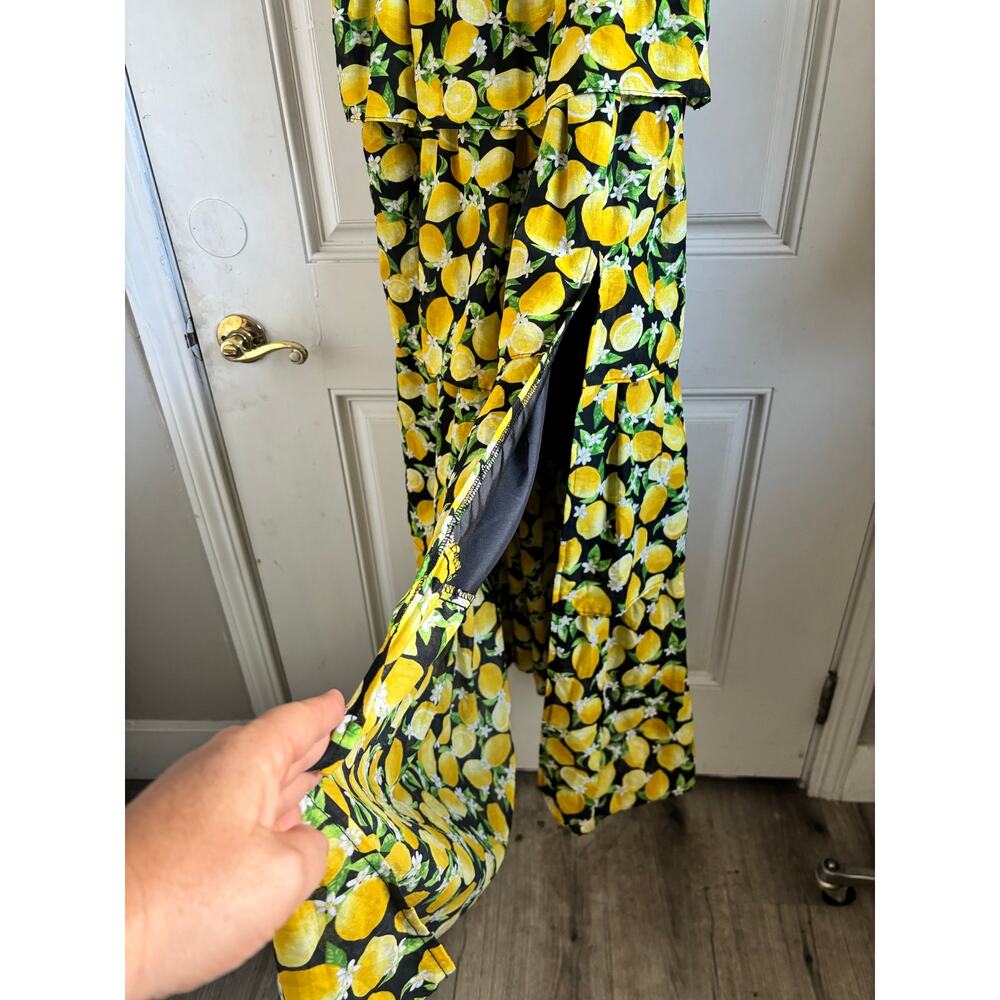 Betsey Johnson La La Lemons corset maxi dress size 8 - Picture 6 of 9